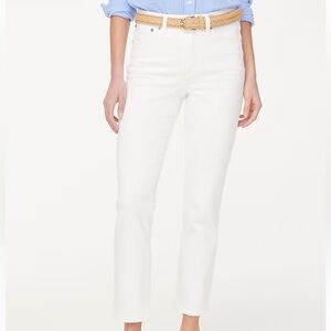 NWT J. Crew Essential Straight Jean in White